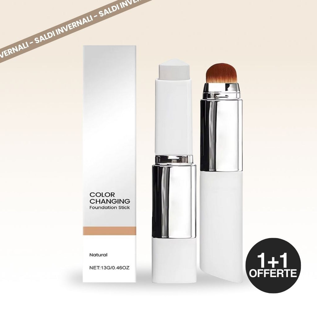 Fondotinta 2-in-1 con pennello integrato