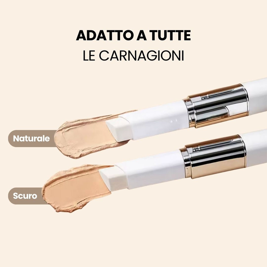 Fondotinta 2-in-1 con pennello integrato