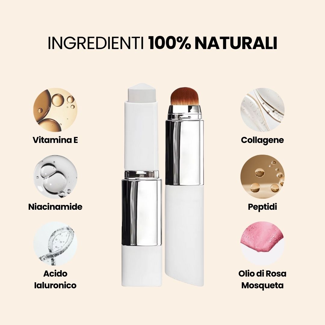 Fondotinta 2-in-1 con pennello integrato